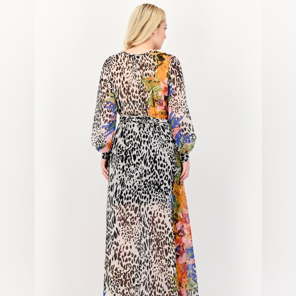 NWT Spy Zone Exchange Women’s Allover print maxi dress SZ M - Picture 2 of 9